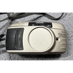 Vintage Minolta Supreme Freedom Zoom EX DATE 35mm Film Camera Point Shoot Flash